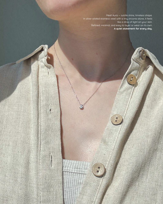AURA SILVER necklace