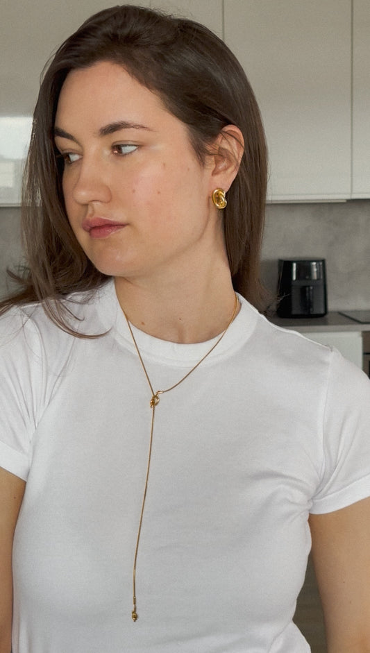 INFINITY KNOT necklace gold-plated