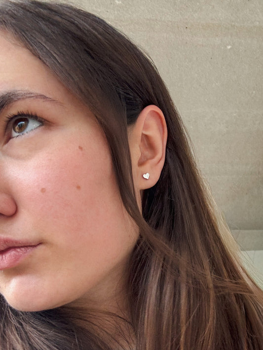 little heart shaped earrings