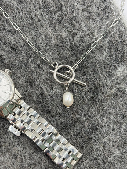 PEARL silver necklace