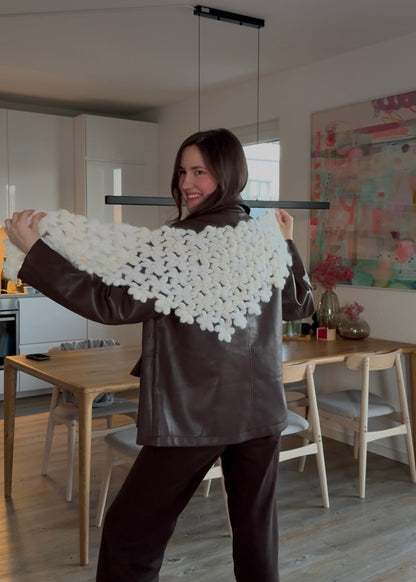 Bloom Mohair Scarf - Crochet Pattern