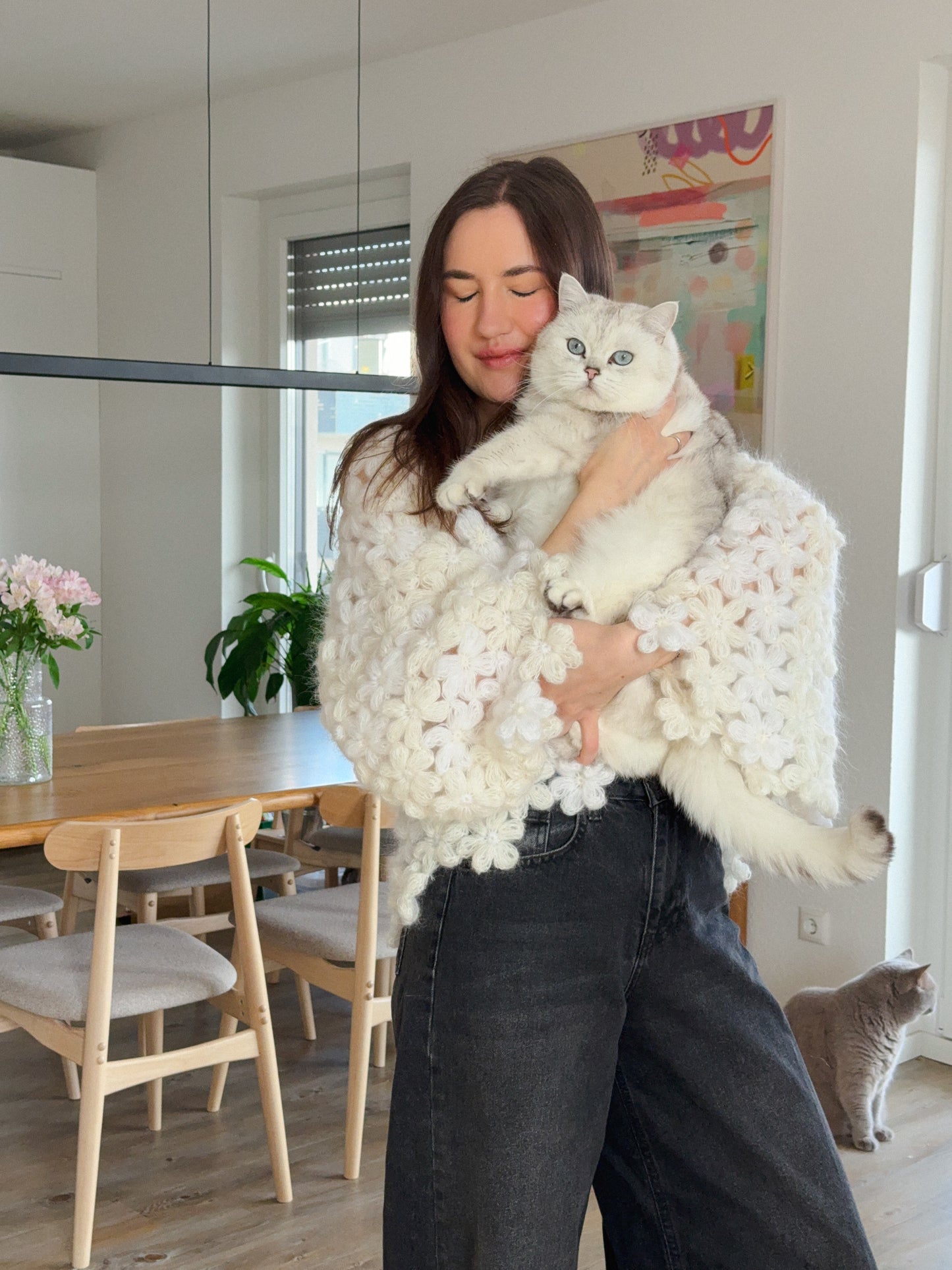 Bloom Mohair Cardigan - Crochet Pattern