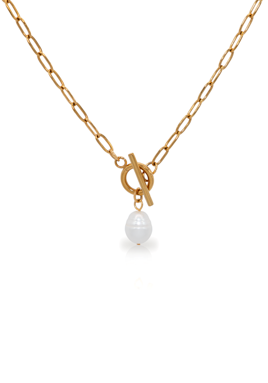PEARL Gold-plated necklace