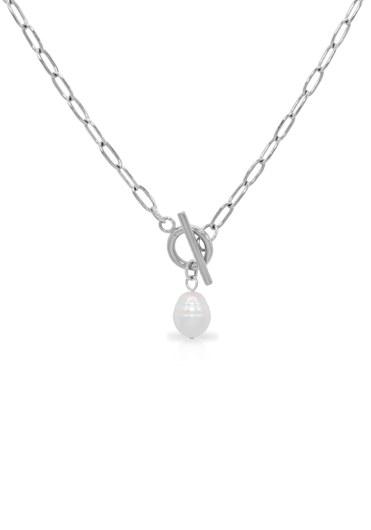 PEARL silver necklace