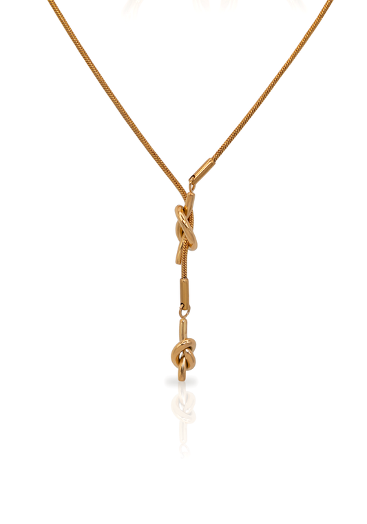 INFINITY KNOT necklace gold-plated
