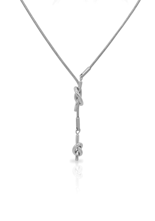 INFINITY KNOT necklace silver