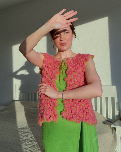 Bloom Mohair Vest - Crochet Pattern (EN)