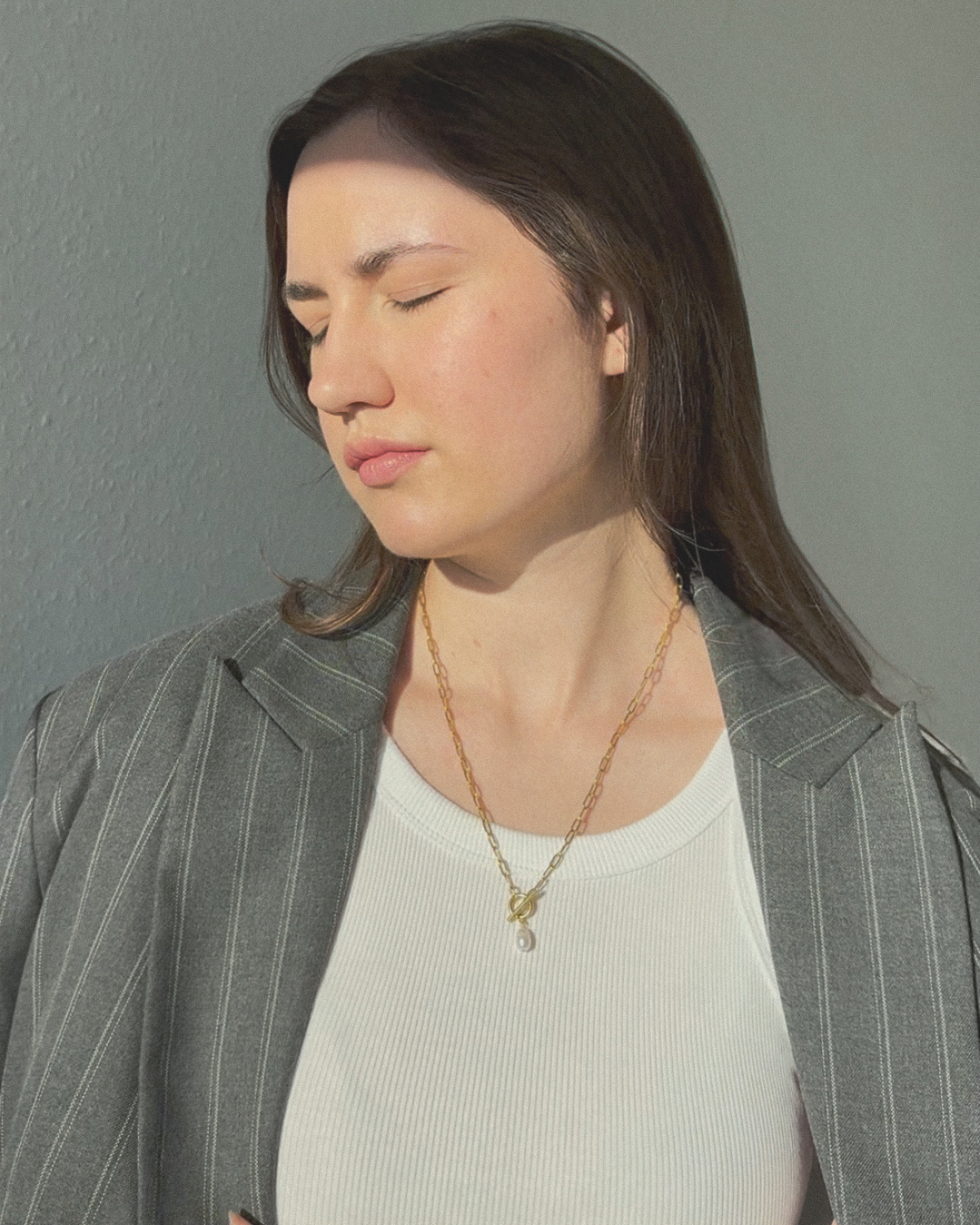 PEARL silver necklace