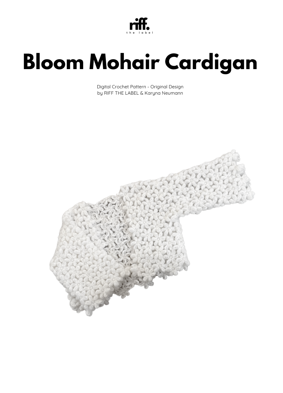 Bloom Mohair Cardigan - Crochet Pattern