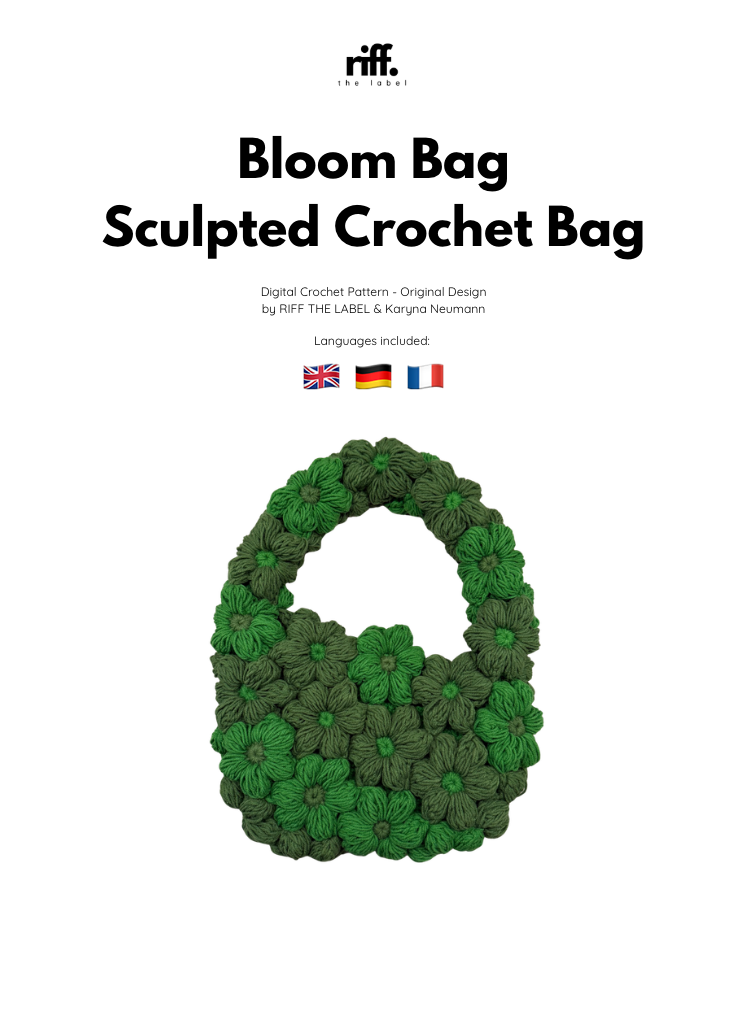 Bloom Bag - Premium Crochet Pattern PDF & Video (EN-DE-FR)