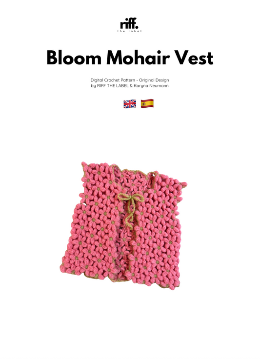 Bloom Mohair Vest - Crochet Pattern PDF (EN & ES)