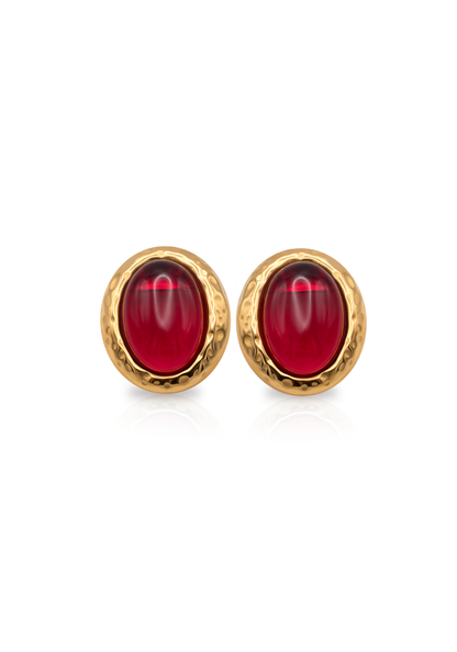 AGATE RED earrings