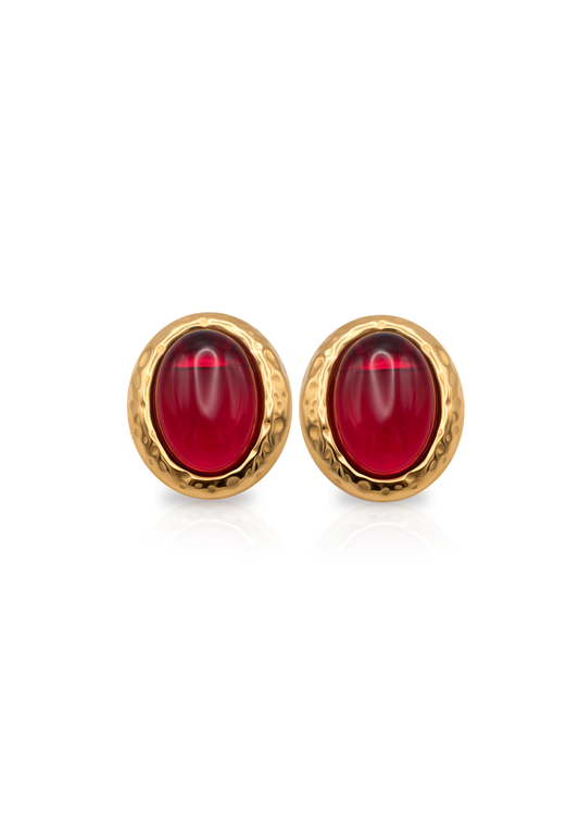 AGATE RED earrings