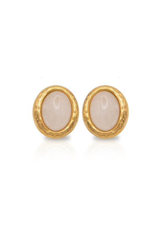 AGATE WHITE earrings