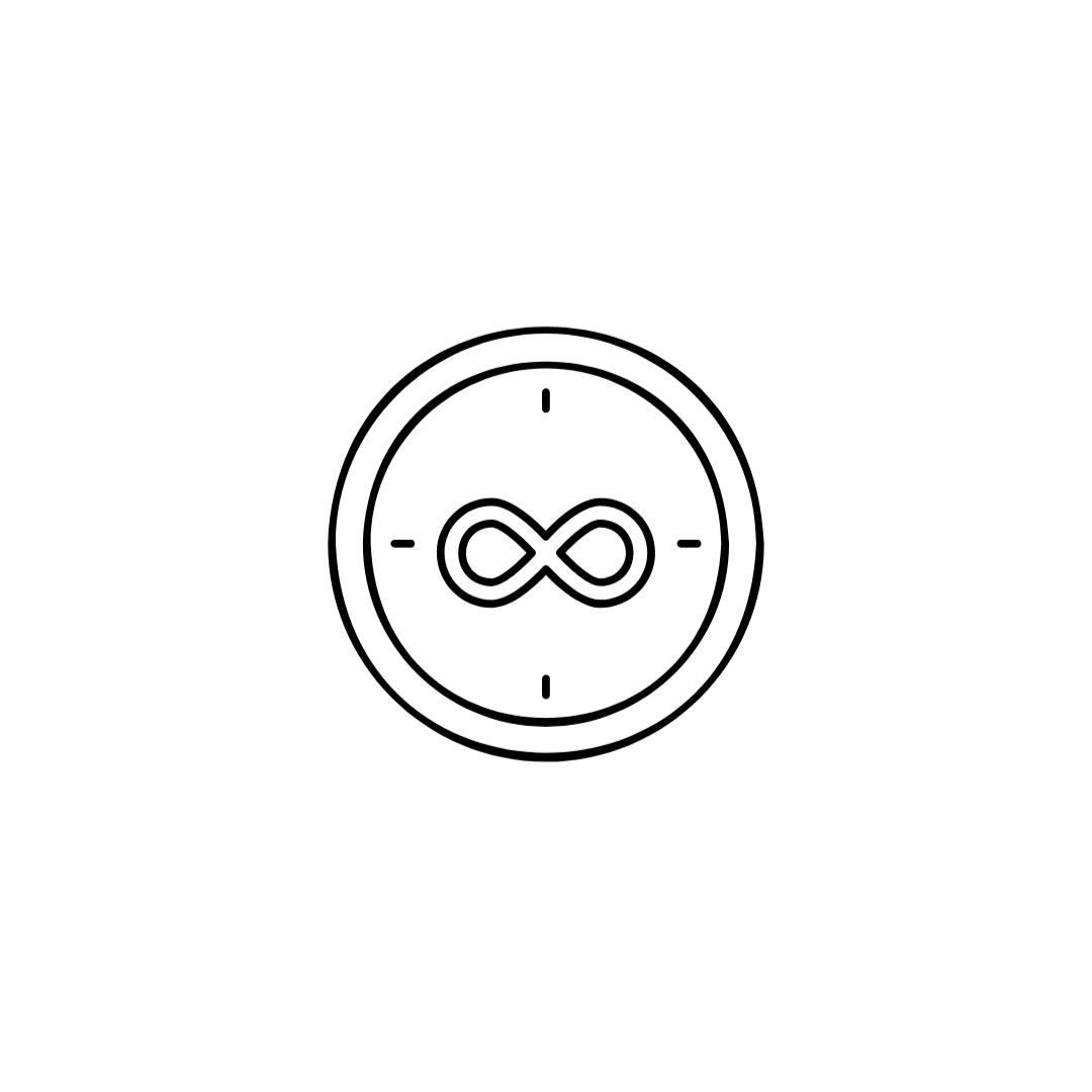 Sign of infinity transparent